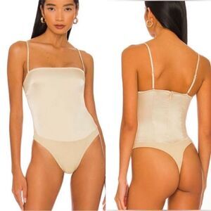 WeWoreWhat NWT Strappy Bodysuit In Creme Brûlée
Size XL